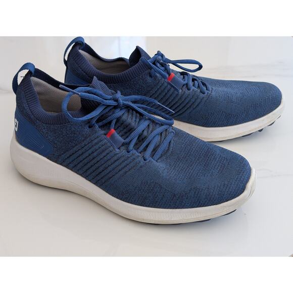 FootJoy Flex XP Blue Knit Spikeless Golf Shoes Men’s 9.5 Waterproof main image 6